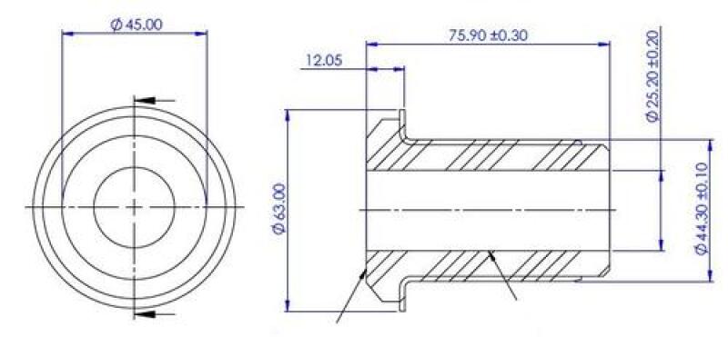 SuperPro 07-18 Chevrolet Silverado 1500 2WD Front Lower Control Arm Bushing Kit - Inner Rearward