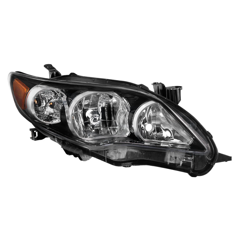 xTune Toyota Corolla 11-13 S XRS Passenger Side Headlights - OEM Right - Black HD-JH-TCO11-OE-BK-R SPYDER