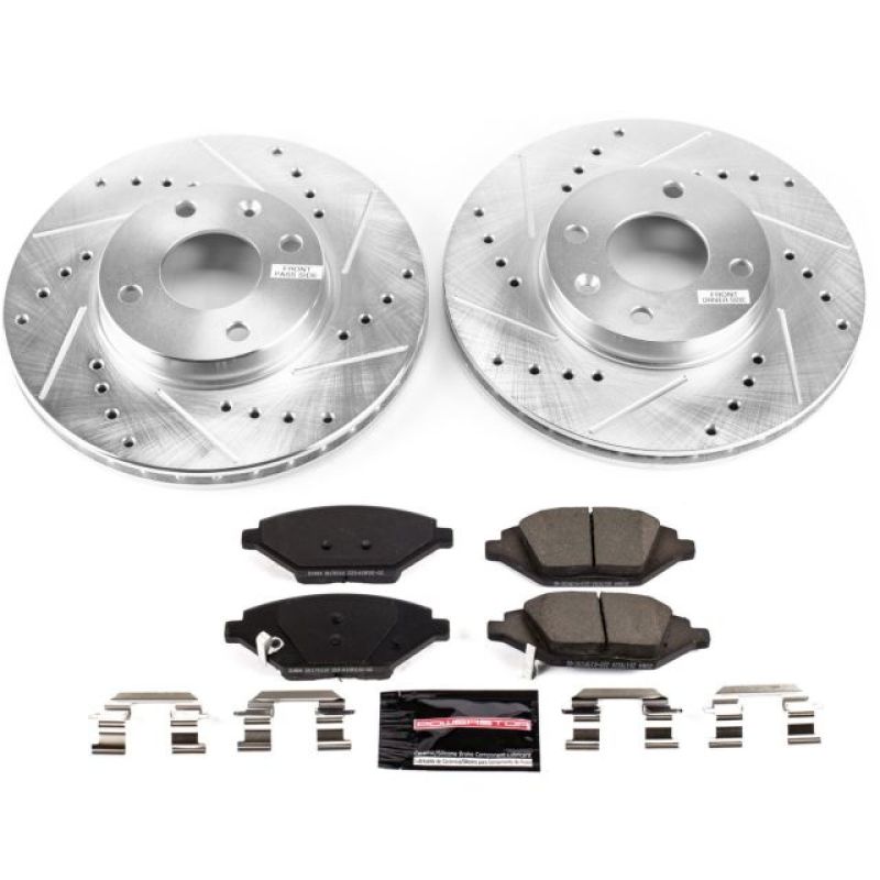 Power Stop 16-19 Chevrolet Spark Front Z23 Evolution Sport Brake Kit PowerStop
