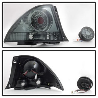 Spyder 01-03 Lexus IS300 LED Tail Lights w/Inner Trunk Lights - Smoke (ALT-YD-LIS300-LED-SET-SM) SPYDER