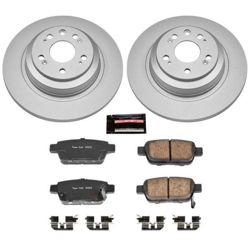 Power Stop 09-14 Acura TL Rear Z17 Evolution Geomet Coated Brake Kit PowerStop