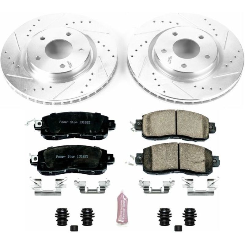 Power Stop 14-17 Nissan Leaf Front Z23 Evolution Sport Brake Kit PowerStop