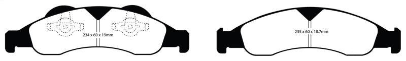 EBC YellowStuff Front Brake Pads - DP41803R EBC