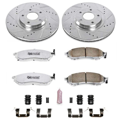 Power Stop 11-14 Nissan Murano Front Z26 Street Warrior Brake Kit PowerStop