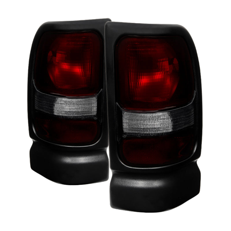 Xtune Dodge Ram 1500 94-01 (Not Sport Package) Tail Lights Red Smoked ALT-JH-DR94-OE-RSM SPYDER