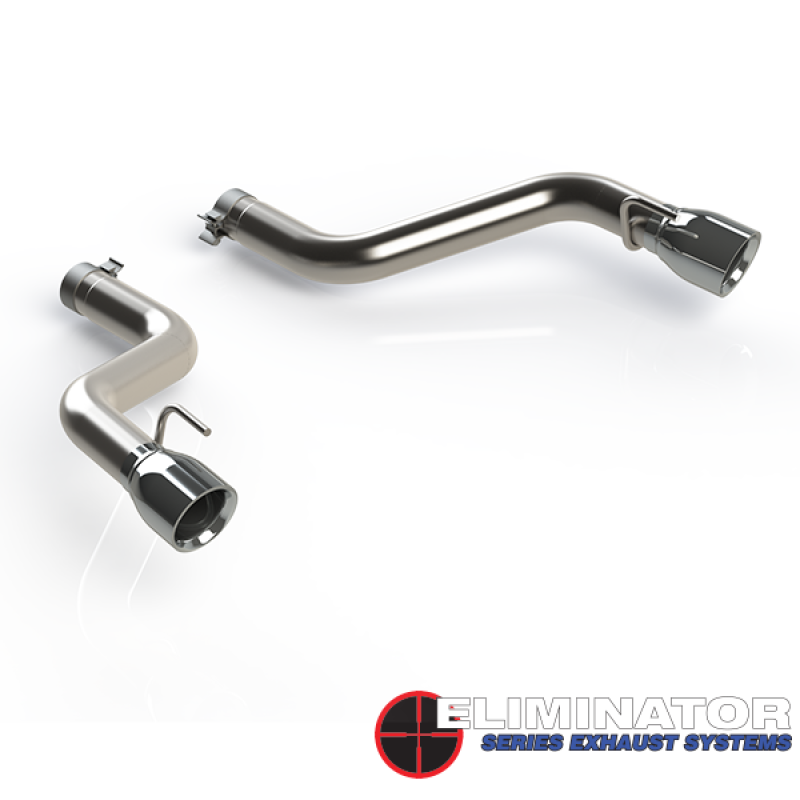 QTP 16-18 Chevrolet Camaro SS 6.2L 304SS Eliminator Muffler Delete Axle Back Exhaust w/4.5in Tips QTP