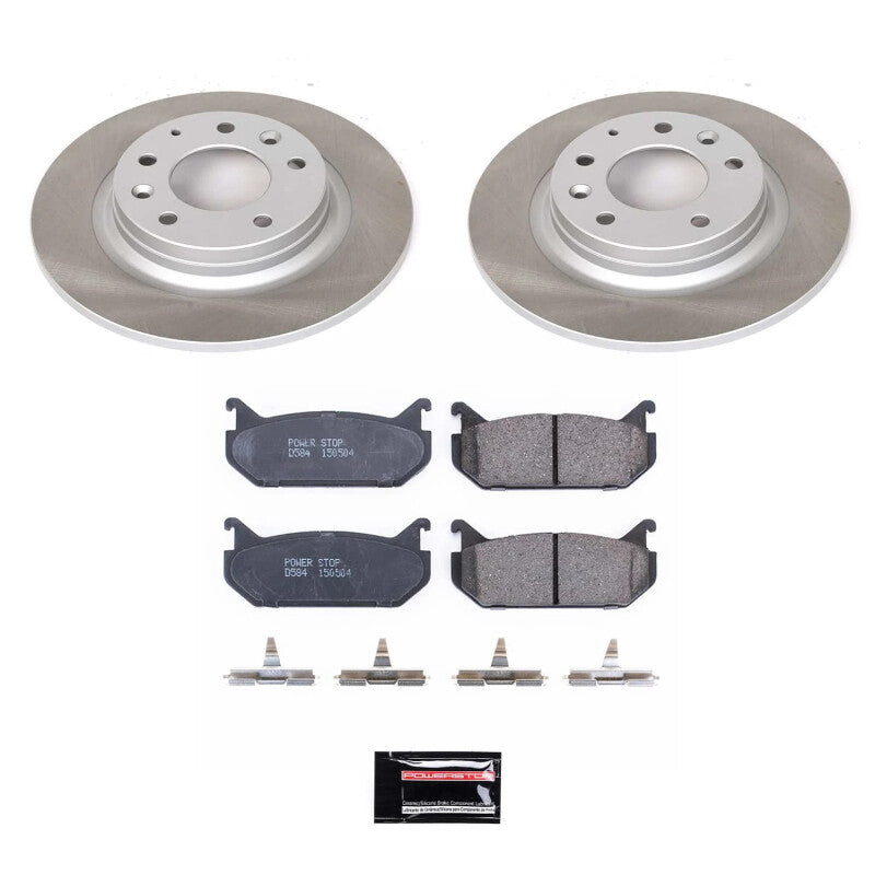 Power Stop 98-02 Mazda 626 Rear Semi-Coated Rotor Kit PowerStop