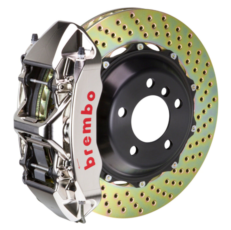 Brembo 08-14 C-Class (Excl 4MATIC/AMG) Fr GTR BBK 6Pis Billet 355x32 2pc Rotor Drilled-Nickel Brembo