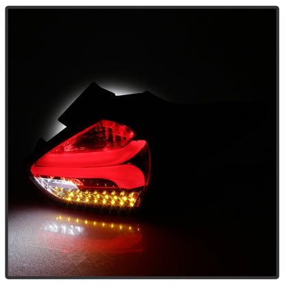 Spyder 15-17 Ford Focus Hatch LED Tail Lights w/Indicator/Reverse - Red Clr (ALT-YD-FF155D-LED-RC) SPYDER
