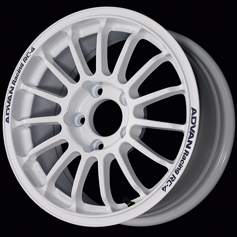Advan RC-4 15x6.0 / +40 Offset / 4-100 / 63mm Bore / Rally White