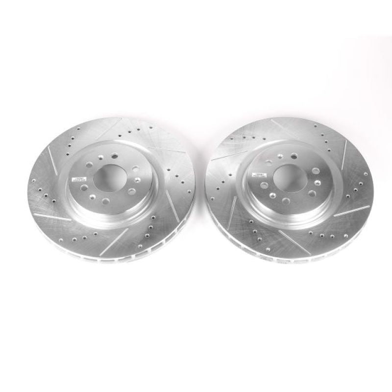 Power Stop 04-07 Cadillac CTS Front Evolution Drilled & Slotted Rotors - Pair PowerStop