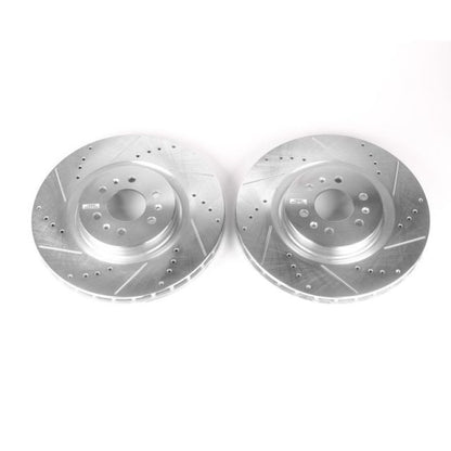 Power Stop 04-07 Cadillac CTS Front Evolution Drilled & Slotted Rotors - Pair PowerStop