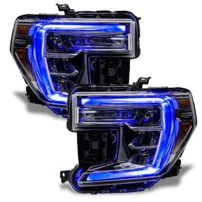 Oracle 19-21 GMC Sierra 1500 RGB+W Headlight DRL Upgrade Kit - ColorSHIFT w/o Controller