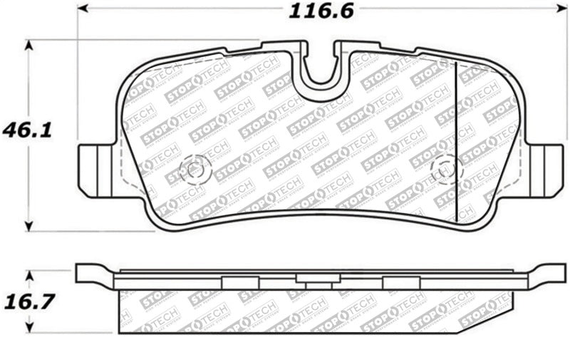 StopTech Street Disc Brake Pads - 305.10990 Stoptech