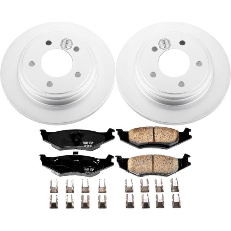 Power Stop 93-94 Chrysler Concorde Rear Z17 Evolution Geomet Coated Brake Kit PowerStop