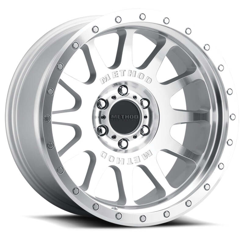 Method MR605 NV 20x10 -24mm Offset 8x180 124.1mm CB Machined Clear Coat Wheel