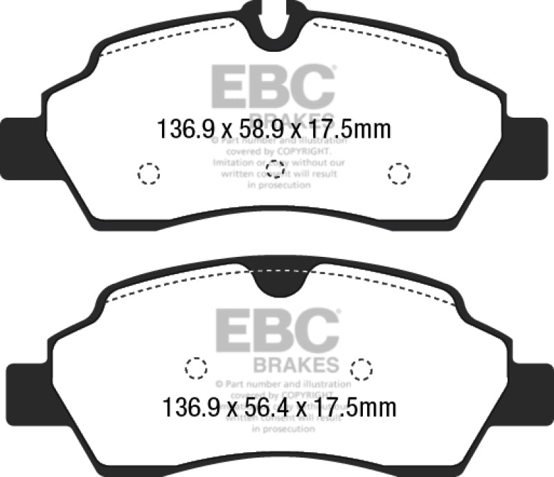 EBC YellowStuff Rear Brake Pads - DP42222R EBC