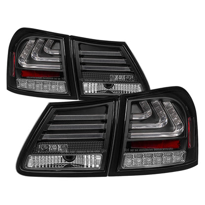 Spyder 07-11 Lexus GS 350 LED Tail Lights Black ALT-YD-LGS06-LED-BK SPYDER
