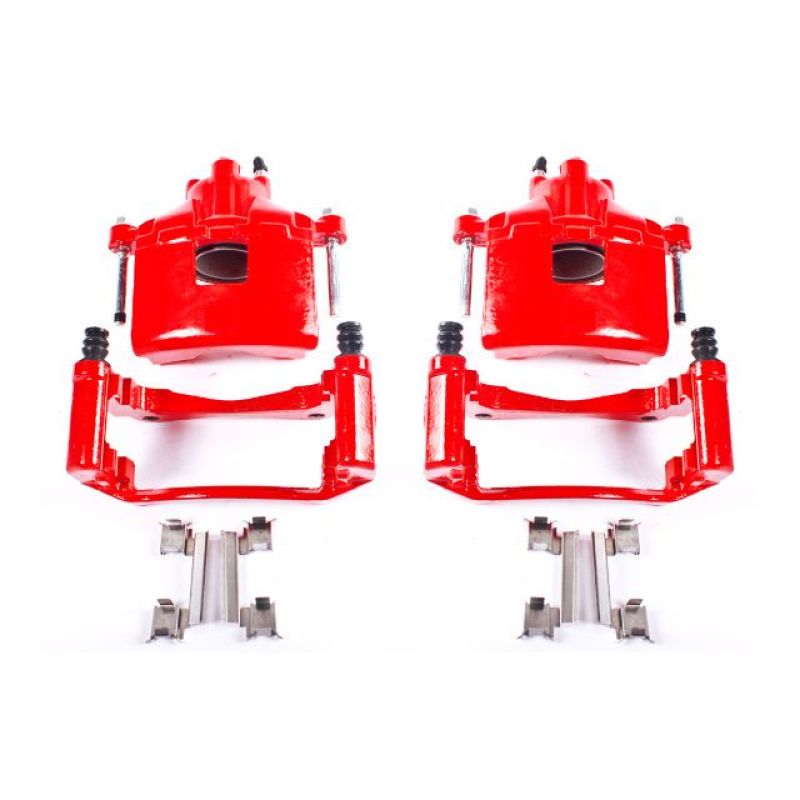 Power Stop 2004 Pontiac Grand Prix Front Red Calipers w/Brackets - Pair PowerStop