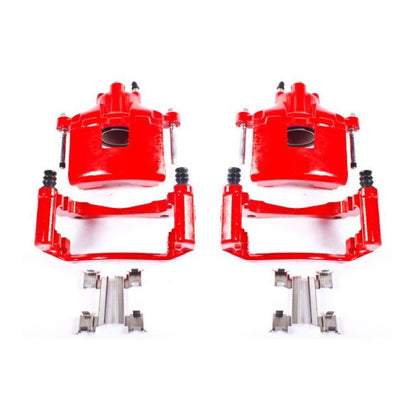 Power Stop 2004 Pontiac Grand Prix Front Red Calipers w/Brackets - Pair PowerStop