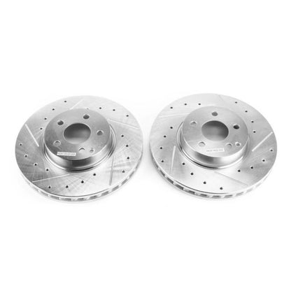 Power Stop 2014 Mercedes-Benz C300 Front Evolution Drilled & Slotted Rotors - Pair PowerStop
