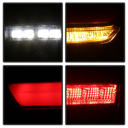 Spyder BMW 3 Series F30 2012-2018 Full LED Tail Lights (ALT-YD-BMWF3012-SEQ-BSM) - Black Smoke SPYDER