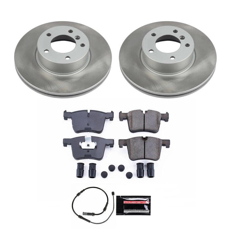 Power Stop 17-20 BMW 430i xDrive Gran Coupe Front Semi-Coated Rotor Kit PowerStop