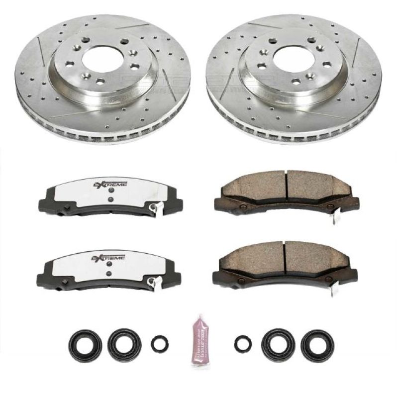Power Stop 06-11 Buick Lucerne Front Z26 Street Warrior Brake Kit PowerStop