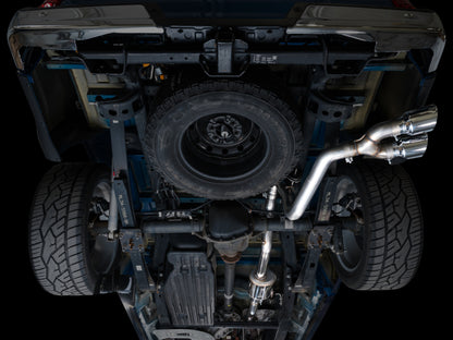 AWE 21-25 Ford F150 (14th Gen Reg Cab) Cat-Back Exhaust - 4.5in Dual Side Exit Chrome Tips