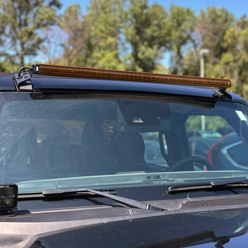 Borne Off-Road Light Bar Cover Single Row 10in Amber