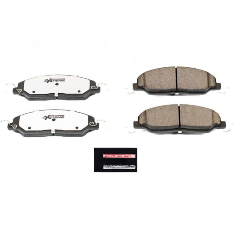 Power Stop 05-10 Ford Mustang Front Z26 Extreme Street Brake Pads w/Hardware PowerStop