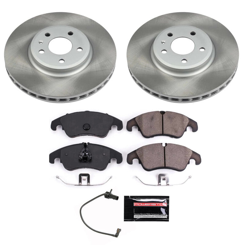 Power Stop 09-11 Audi Q5 Front Semi-Coated Rotor Kit PowerStop