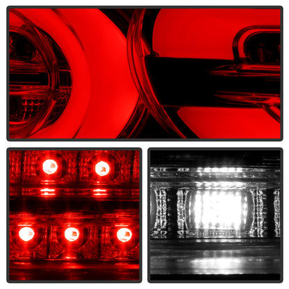 Spyder Chevy Camaro 16-18 Halogen LED Tail Lights Chrome ALT-YD-CCAM16HAL-SEQ-C SPYDER