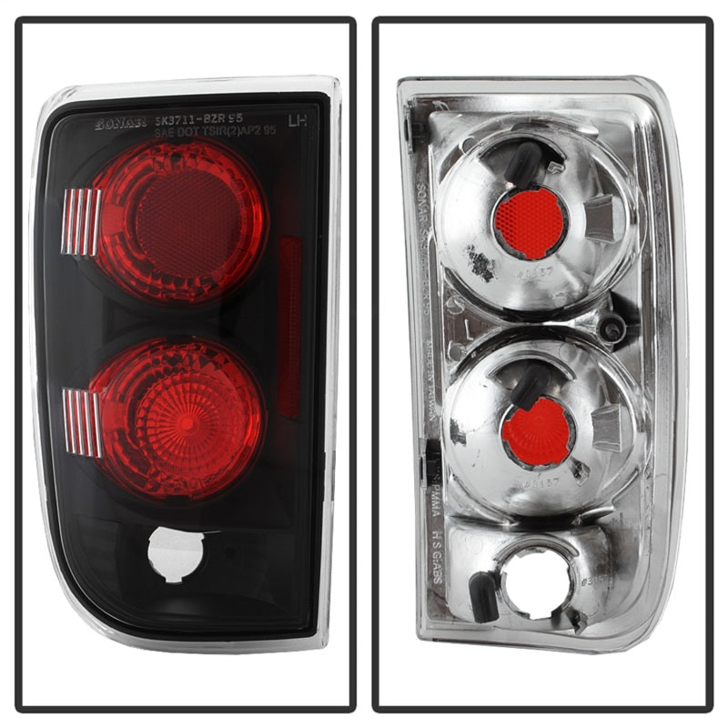 Spyder Chevy Blazer 95-05/Oldsmobile Bravada 96-01 Euro Tail Lights Blk ALT-YD-CB95-BK SPYDER