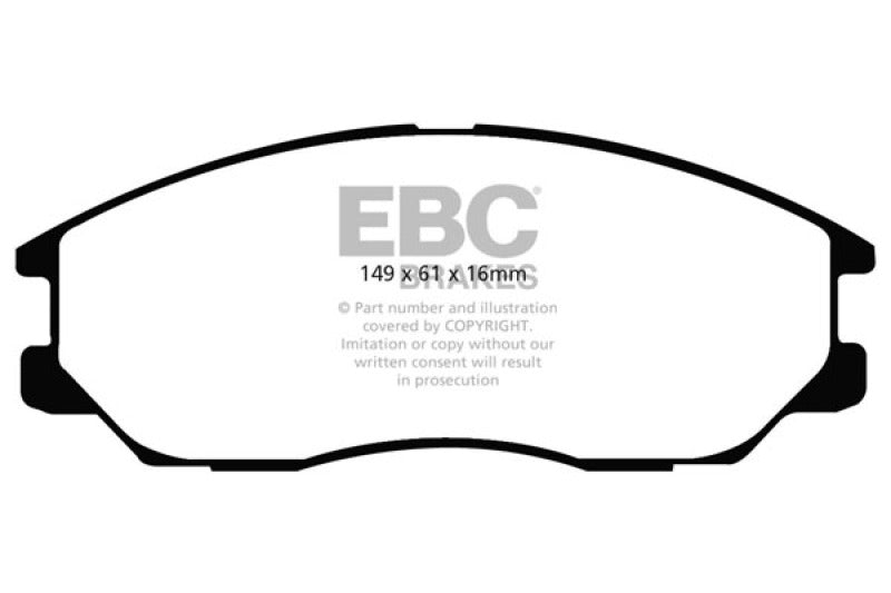 EBC YellowStuff Front Brake Pads - DP41725R EBC