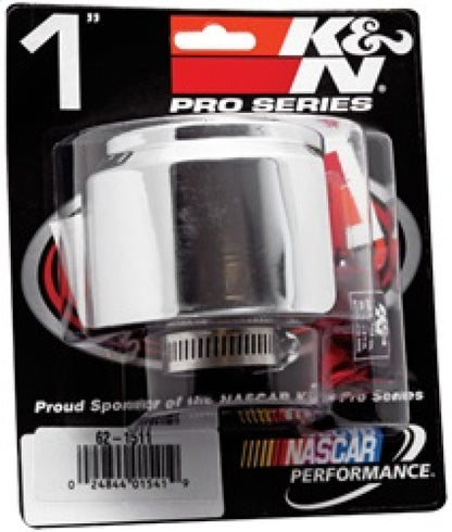 K&N 1in Flange ID x 3in OD x 2.5in Height Clamp On Crankcase Vent Filter K&N Engineering