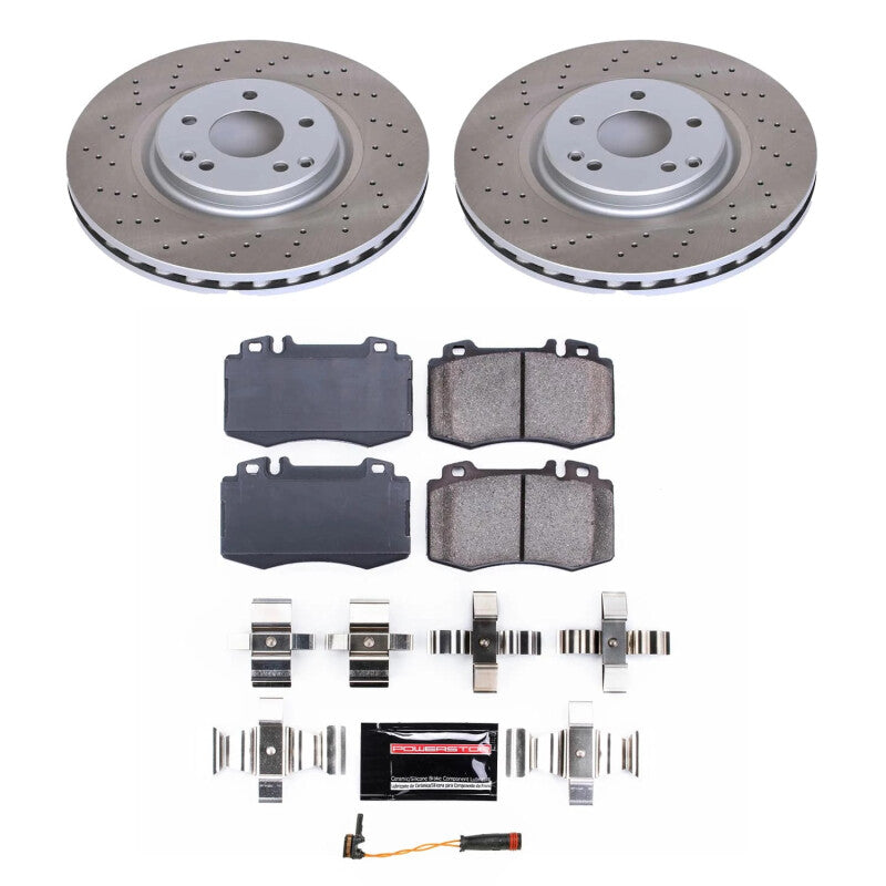 Power Stop 05-06 Mercedes-Benz SLK350 Front Semi-Coated Rotor Kit PowerStop