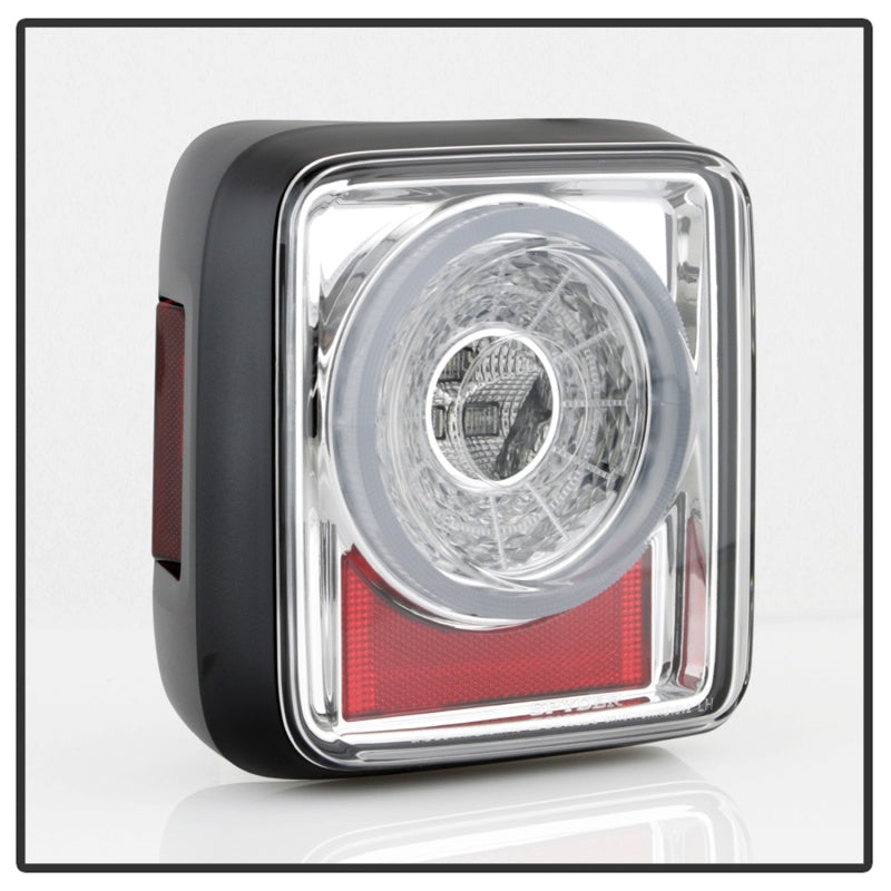 Spyder 19-20 Jeep Wrangler - Full LED Tail Lights - Seq Turn Signal - Chrome ALT-YD-JW19-SEQ-C SPYDER