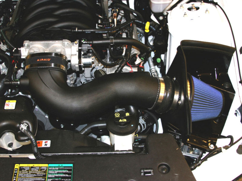 Airaid 05-09 Ford Mustang GT 5.0L Race Only (No MVT) MXP Intake System w/ Tube (Dry / Blue Media)