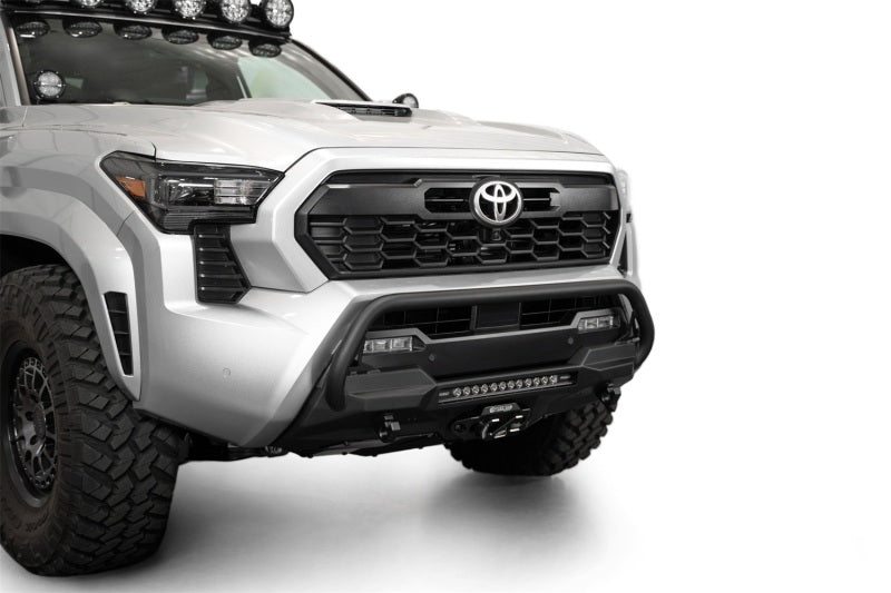 ADD 2024+ Toyota Tacoma Stealth Center Mount Winch Front Bumper w/ Top Hoop Addictive Desert Designs