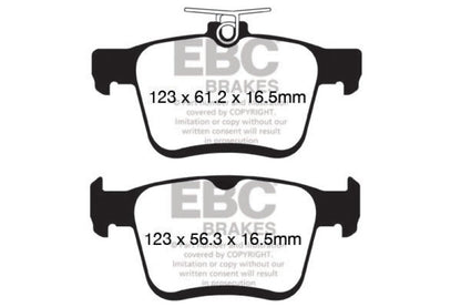 EBC GreenStuff Rear Brake Pads - DP62153 EBC