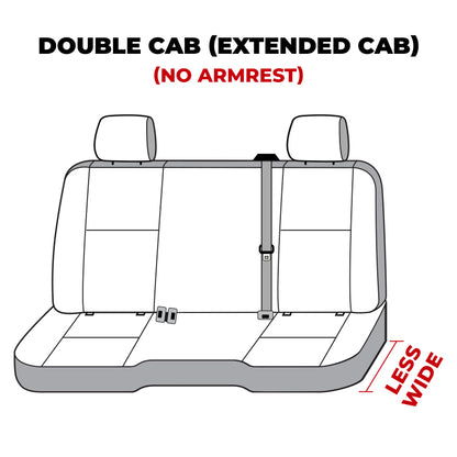 Covercraft 14 Chevrolet Silverado Carhartt Super Dux SeatSaver Custom Second Row Seat Covers - Black