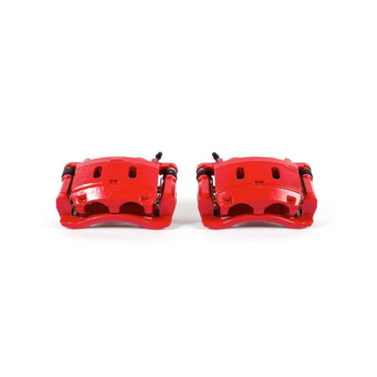 Power Stop 06-13 Infiniti QX56 Front Red Calipers w/Brackets - Pair PowerStop