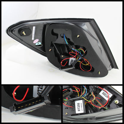 Spyder Mercedes Benz W204 C-Class 08-11 LED Tail Lights Incandescent - Smke ALT-YD-MBZC08-LED-SM SPYDER