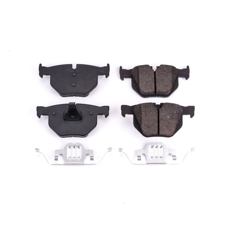 Power Stop 07-18 BMW X5 Rear Z17 Evolution Ceramic Brake Pads w/Hardware PowerStop