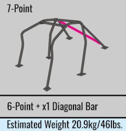 Cusco Roll Cage 7pt 2 Pass Dash Esc Chromoly RS13/RPS13 240SX (LHD Version) (S/O / No Cancel)