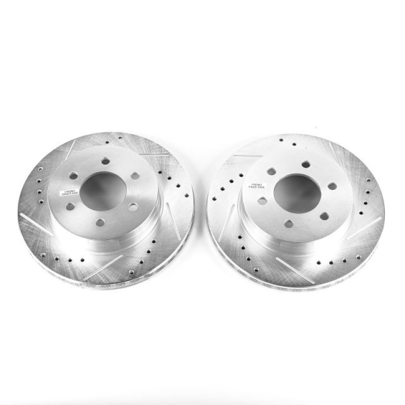 Power Stop 97-02 Dodge Dakota Front Evolution Drilled & Slotted Rotors - Pair PowerStop