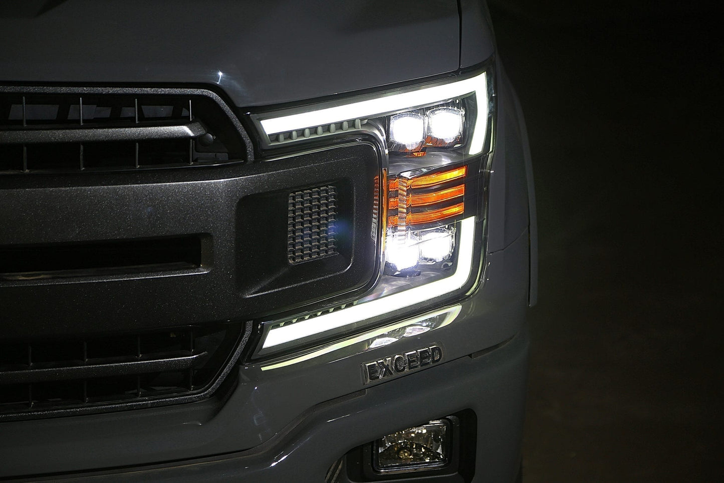 AlphaRex 18-20 Ford F150 NOVA-Series LED Projector Headlights Black - 880182 AlphaRex