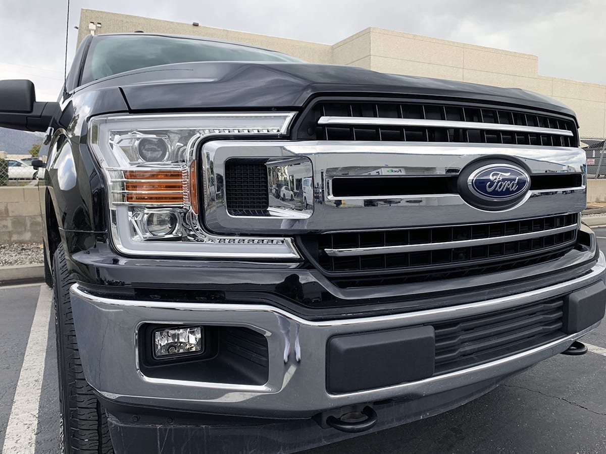 AlphaRex 18-20 Ford F150 PRO-Series Halogen Projector Headlights Chrome - 880187 AlphaRex