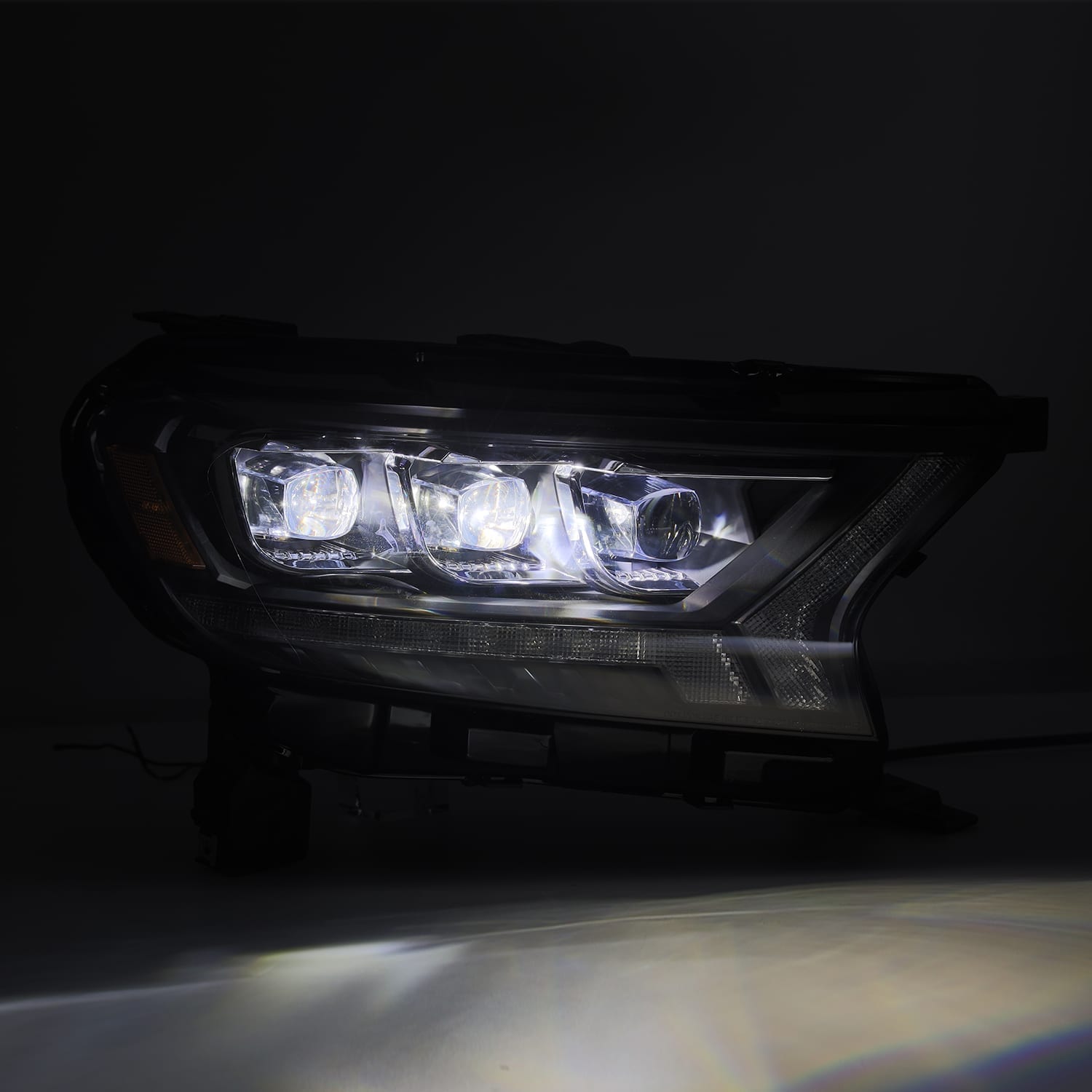 AlphaRex 19-22 Ford Ranger NOVA-Series LED Projector Headlights Alpha-Black - 880123 AlphaRex